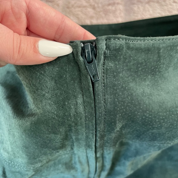 Oasis leather skirt Sz 10 - Picture 4 of 4